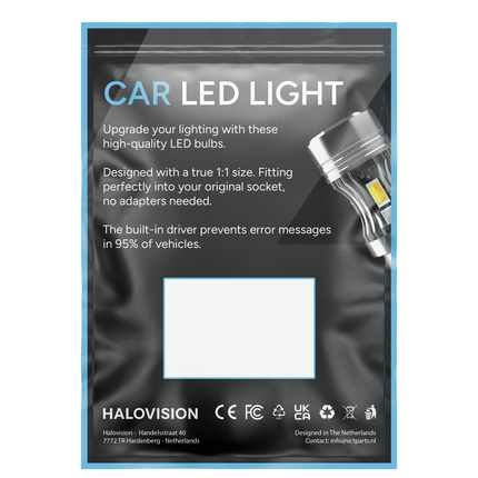HaloVision HaloVision Turbo LED BA15S P21W 1156 Fel Rood 6W - Krachtige Canbus Plug en Play Achterlicht en Remlicht LED Set van 2 Autolampen HaloVision 11