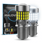 HaloVision HaloVision Turbo LED BA15S P21W 1156 – Helder Wit 6000K 6W - Canbus Plug en Play Achterlicht Achteruitrijverlichting en Remlicht LED Set van 2 Autolampen HaloVision 1