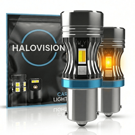 HaloVision HaloVision Turbo LED BAU15S PY21W Amber Oranje 30W - Canbus Knipperlicht Lampen Set van 2 voor Richtingaanwijzers 12V Plug en Play HaloVision 1