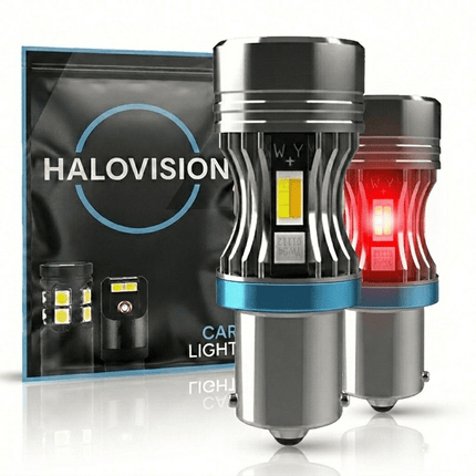 HaloVision HaloVision Turbo LED BAY15D PY21W Fel Rood 30W - Krachtige Canbus Plug en Play Achterlicht en Remlicht LED Set van 2 Autolampen HaloVision 1