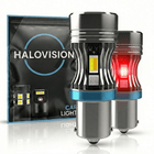 HaloVision HaloVision Turbo LED BAY15D PY21W Fel Rood 30W - Krachtige Canbus Plug en Play Achterlicht en Remlicht LED Set van 2 Autolampen HaloVision 1
