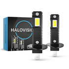 HaloVision HaloVision Turbo LED Koplampen H1 – 25W 30000Lm 6000K Helder Wit – Canbus Plug en Play Dimlicht Grootlicht LED Set van 2 Autolampen HaloVision 1