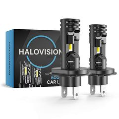 HaloVision Turbo LED Koplampen H4 – 150W 30000Lm 6000K Helder Wit – Canbus Plug en Play Dimlicht Grootlicht LED Set van 2 Autolampen - VCTparts.nl