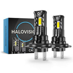 HaloVision Turbo LED Koplampen H7 – 150W 30000Lm 6000K Helder Wit – Canbus Plug en Play Dimlicht Grootlicht LED Set van 2 Autolampen - VCTparts.nl