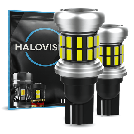 HaloVision HaloVision Turbo LED T15 W16W 6000K Helder Wit 6W - Canbus Plug en Play Achteruitrijlicht Dagrijverlichting Positielicht Derde Remlicht en Kofferbakverlichting LED Set van 2 Autolampen HaloVision 1