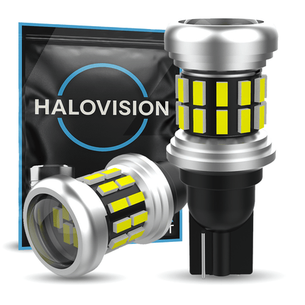 HaloVision HaloVision Turbo LED T15 W16W 6000K Helder Wit 6W - Canbus Plug en Play Achteruitrijlicht Dagrijverlichting Positielicht Derde Remlicht en Kofferbakverlichting LED Set van 2 Autolampen HaloVision 2