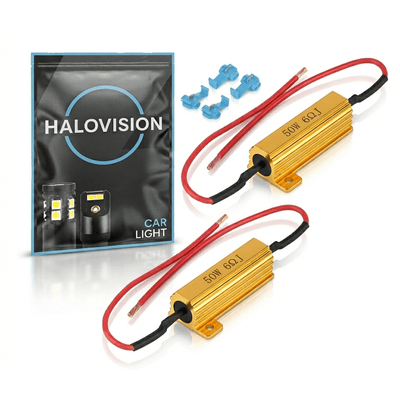 Halovision Universele Halogeen naar LED Canbus Anti-Error Decoder Weerstand 6 Ohm 50W Set - Voorkom Foutmeldingen en Flikkering bij LED Verlichting
