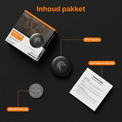 HawkDash Auto GPS Locatie Tracker Anti - Diefstal Functie Smart Tag - Werkt met Android Zoeken - Android/Google zwart - VCTparts.nl