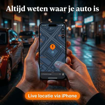 HawkDash Auto GPS Locatie Tracker Anti - Diefstal Functie Smart Tag - Werkt met Zoek Mijn App - IOS/iPhone zwart - VCTparts.nl