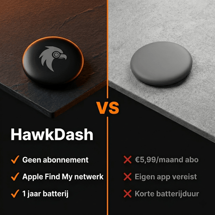 HawkDash Auto GPS Locatie Tracker Anti - Diefstal Functie Smart Tag - Werkt met Zoek Mijn App - IOS/iPhone zwart - VCTparts.nl
