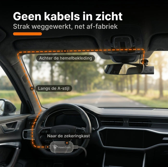 HawkDash HawkDash Dashcam Hardwire Kit USB-C – Continue Parkeervoeding 12V/24V naar 5V 2A voor Aansluiting op de Zekeringkast NORGOS 2