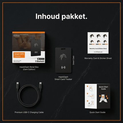VCTparts HawkDash Ultradunne Global GPS Android Tracker Card – Draadloos Opladen Waterdichte Smart Wallet Tracker Compatibel met Google Find My Device NORGOS 9