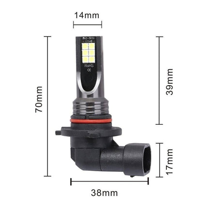 VCTparts HB3 9005 led Mistlicht 3000K Geel - Mistlampen (set) [Fog Lights] NORGOS 4