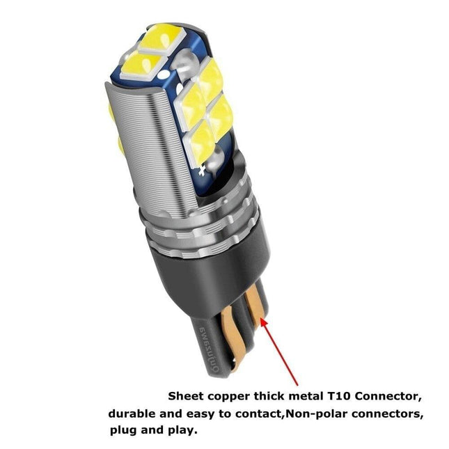 VCTparts High Power led T10 IJs Blauw - W5W (set) [Stadsverlichting - Parkeerverlichting - Kentekenverlichting - Interieurverlichting] NORGOS 2