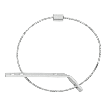 Hulpkoppeling met Steun en Stekkerhouder - Veiligheidskabel Breekkabel Trekhaakklem Beveiliging - VCTparts.nl