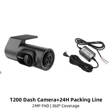 IMOU Dashcam T200 HD 1080P 1CH Auto Recorder met Continue Voeding (64gb) Zwart - VCTparts.nl