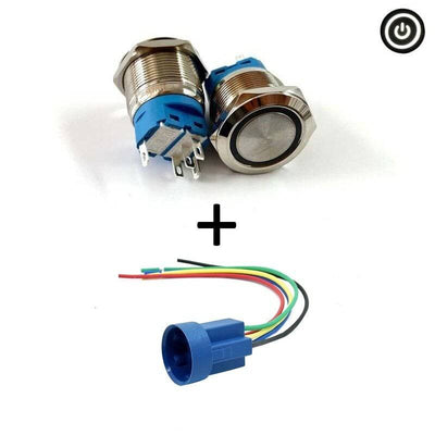 Bouton-poussée du commutateur construit 12V - Logo ON / OFF pour les accessoires électriques