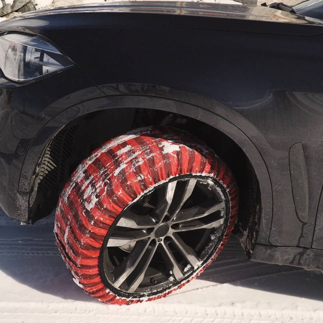 Isse Textiel sneeuwkettingen Classic Rood Gestreept 70 XL 2 stuks (set) - VCTparts.nl