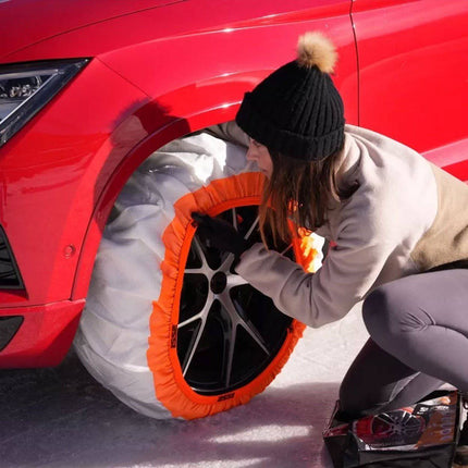 Isse Textiel sneeuwkettingen Super Wit - Oranje 54 XS 2 stuks (set) - VCTparts.nl