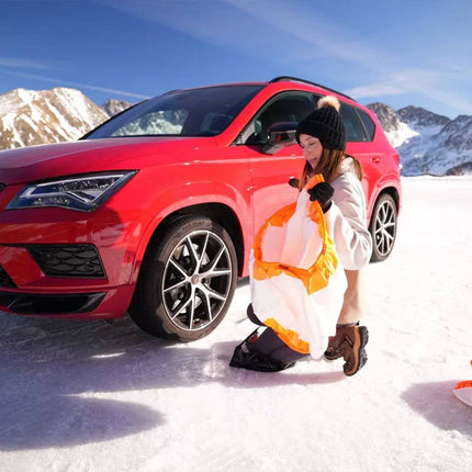 Isse Textiel sneeuwkettingen Super Wit - Oranje 58 S 2 stuks (set) - VCTparts.nl