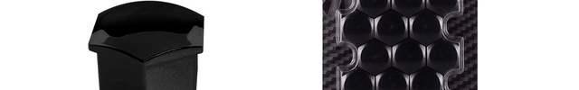 J - TEC J - TEC Wielbout Wielmoer 19mm Doppen Beschermende Afdekkapjes Zwart 20 stuks (set) AMiO 1