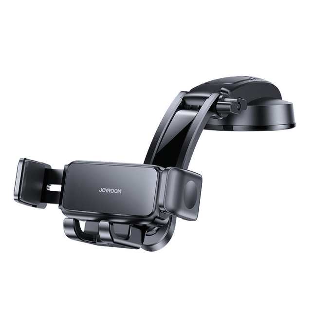 Joyroom Joyroom Auto Mechanische Gravity Telefoonhouder met Verstelbare Arm voor Dashboard en Voorruit Zwart Hurtel 9