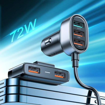 Joyroom Joyroom Autolader Oplader Snellader 5x USB - A - 45W (1.5m) [5x Fast Car Charger] Hurtel 8