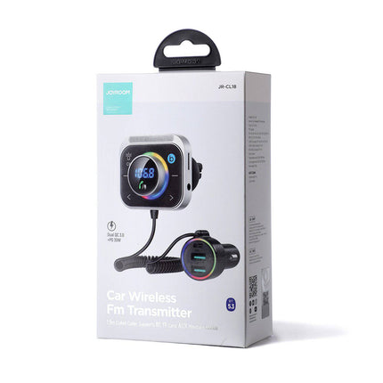 Joyroom Joyroom Bluetooth Muziek FM Transmitter Handsfree Bellen met BassBooster en Snellader Zwart [USB - C & USB - A] Hurtel 7