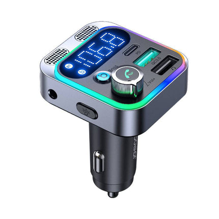 Joyroom Joyroom Bluetooth Muziek FM Transmitter Handsfree Bellen met BassBooster USB - C & 2x USB - A Lader Zwart INNPRO 6