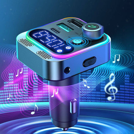 Joyroom Joyroom Bluetooth Muziek FM Transmitter Handsfree Bellen met BassBooster USB - C & 2x USB - A Lader Zwart INNPRO 4