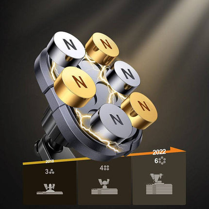 Joyroom Dashboard Auto Magnetische Telefoonhouder 360º met Metalen Plaatje Zwart - VCTparts.nl