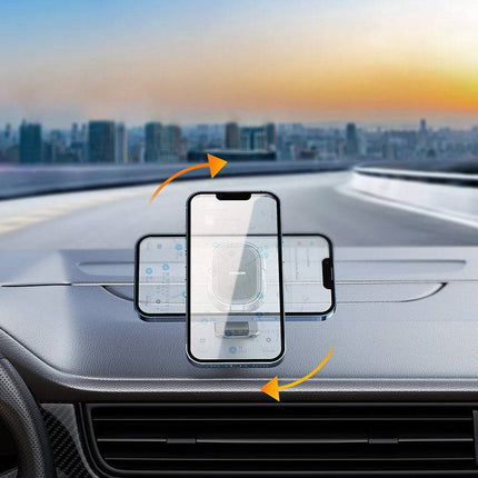 Joyroom Dashboard Auto Magnetische Telefoonhouder 360º met Metalen Plaatje Zwart - VCTparts.nl