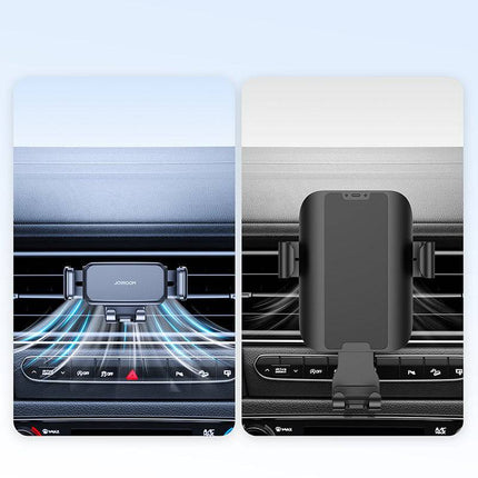 Joyroom Gravity Auto Mechanische Telefoonhouder voor Ventilatierooster Zwart - VCTparts.nl