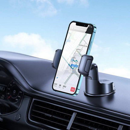 Joyroom Mechanische Auto Telefoonhouder voor Dashboard en Voorruit Zwart - VCTparts.nl