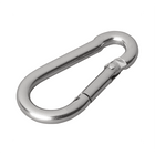 Karabijnhaak RVS 6x60mm Middel [Carabijnhaak - Musketon - Veerhaak] - VCTparts.nl