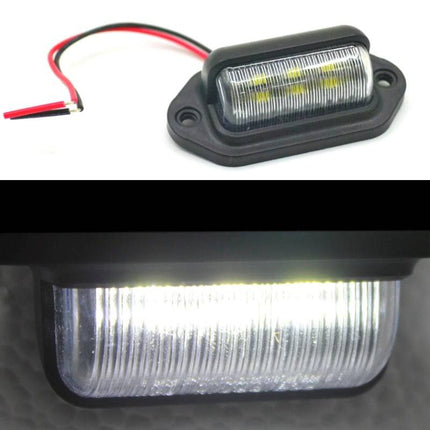 Kentekenplaatverlichting Nummerplaat Lamp 6LEDs 6000K Wit - Universeel Geen Error (set) - VCTparts.nl
