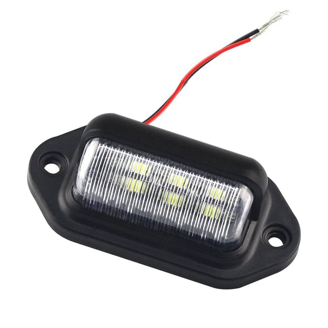 Kentekenplaatverlichting Nummerplaat Lamp 6LEDs 6000K Wit - Universeel Geen Error (set) - VCTparts.nl