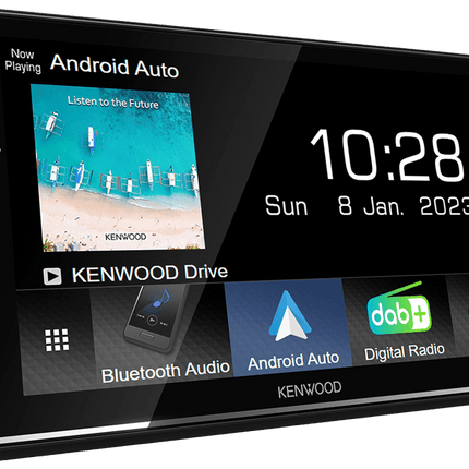 Kenwood Kenwood DMX - 7722DABS 6.8” AV - Receiver met Bluetooth DAB Radio Wireless Apple CarPlay/Android Auto Zwart Optimount 3