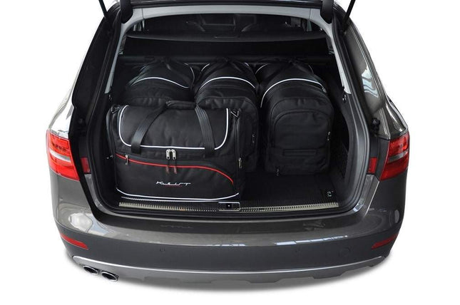 Kjust Kjust Reistassenset voor Audi A4 Allroad 2009-2016 - Set van 5 Tassen met 3 Roltassen en 2 Vliegtuigtassen Harvest Automotive 2