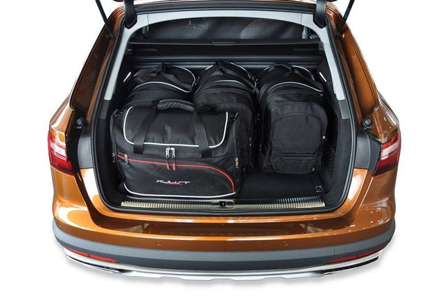Kjust Kjust Reistassenset voor Audi A4 Allroad 2016-2023 - Set van 5 Tassen met 3 Roltassen en 2 Vliegtuigtassen Harvest Automotive 2