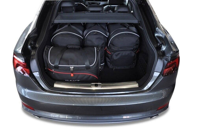 Kjust Kjust Reistassenset voor Audi A5 Sportback 2017-2024 - Set van 5 Tassen met 2 Roltassen 1 Sporttas en 2 Vliegtuigtassen Harvest Automotive 2