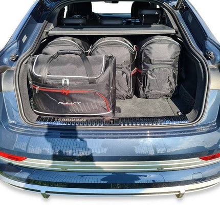 Kjust Kjust Reistassenset voor Audi e-tron Sportback 2020-2023 - Set van 5 Tassen met 3 Roltassen en 2 Vliegtuigtassen Harvest Automotive 2