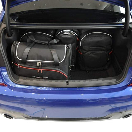 Kjust Kjust Reistassenset voor BMW 3 serie Sedan vanaf 2019 - Set van 5 Tassen met 2 Roltassen 1 Sporttas en 2 Vliegtuigtassen Harvest Automotive 2