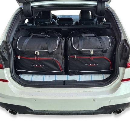 Kjust Kjust Reistassenset voor BMW 3 serie Touring vanaf 2019 - Set van 4 Tassen met 2 Roltassen en 2 Vliegtuigtassen Harvest Automotive 1