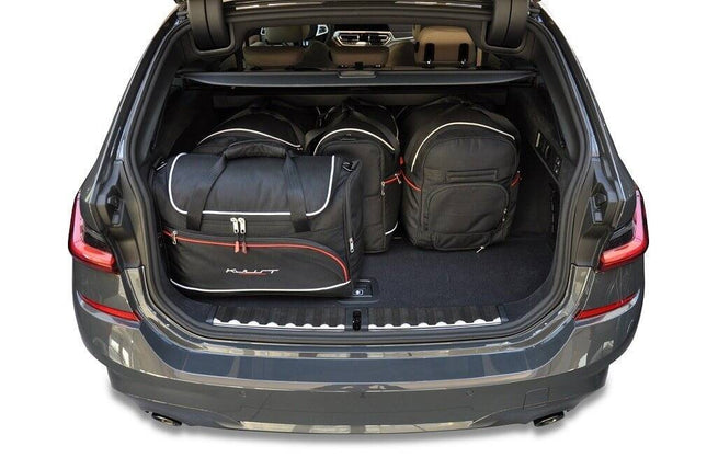 Kjust Kjust Reistassenset voor BMW 3 serie Touring vanaf 2019 - Set van 5 Tassen met 2 Roltassen en 3 Vliegtuigtassen Harvest Automotive 2
