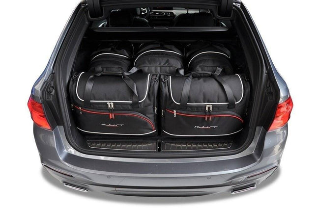 Kjust Kjust Reistassenset voor BMW 5 serie Touring 2017-2024 - Set van 5 Tassen met 3 Roltassen en 2 Vliegtuigtassen Harvest Automotive 1
