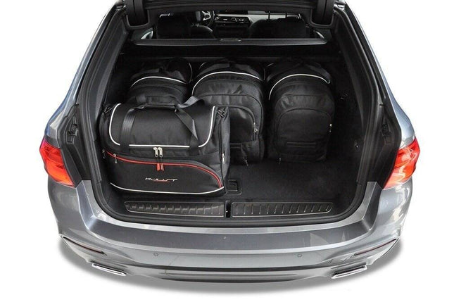 Kjust Kjust Reistassenset voor BMW 5 serie Touring 2017-2024 - Set van 5 Tassen met 3 Roltassen en 2 Vliegtuigtassen Harvest Automotive 2