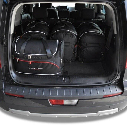 Kjust Kjust Reistassenset voor Chevrolet Orlando 2011-2018 - Set van 5 Tassen met 3 Roltassen en 2 Vliegtuigtassen Harvest Automotive 2