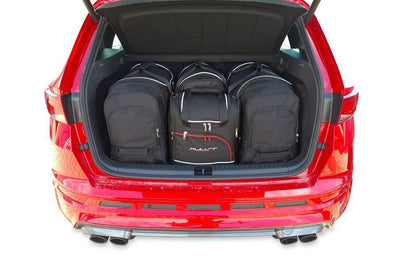 Kjust Reistassenset voor Cupra Ateca vanaf 2018 - Set van 4 Tassen met 2 Roltassen 1 Sporttas en 1 Vliegtuigtas