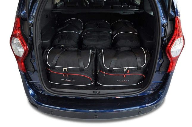 Kjust Kjust Reistassenset voor Dacia Lodgy 2012-2021 - Set van 5 Tassen met 3 Roltassen en 2 Vliegtuigtassen Harvest Automotive 1